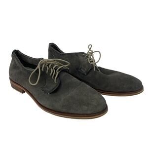Modern Fiction Derby Dress Shoes Gray Leather Men's Size 12 Preowned